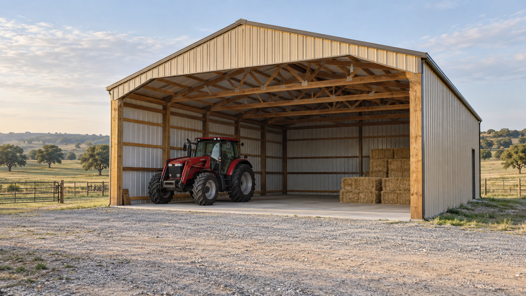 Agricultural pole barn