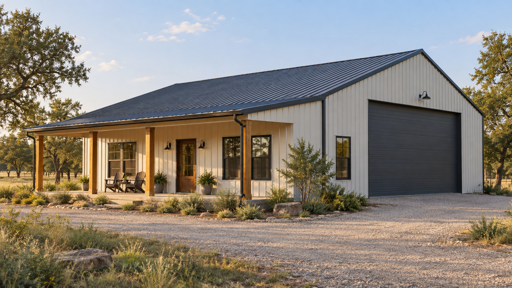 Barndominium pole barn