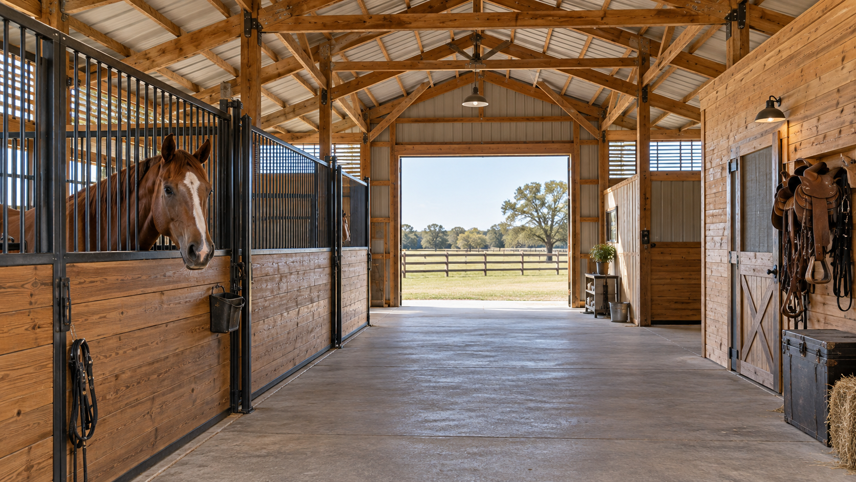 Livestock pole barn