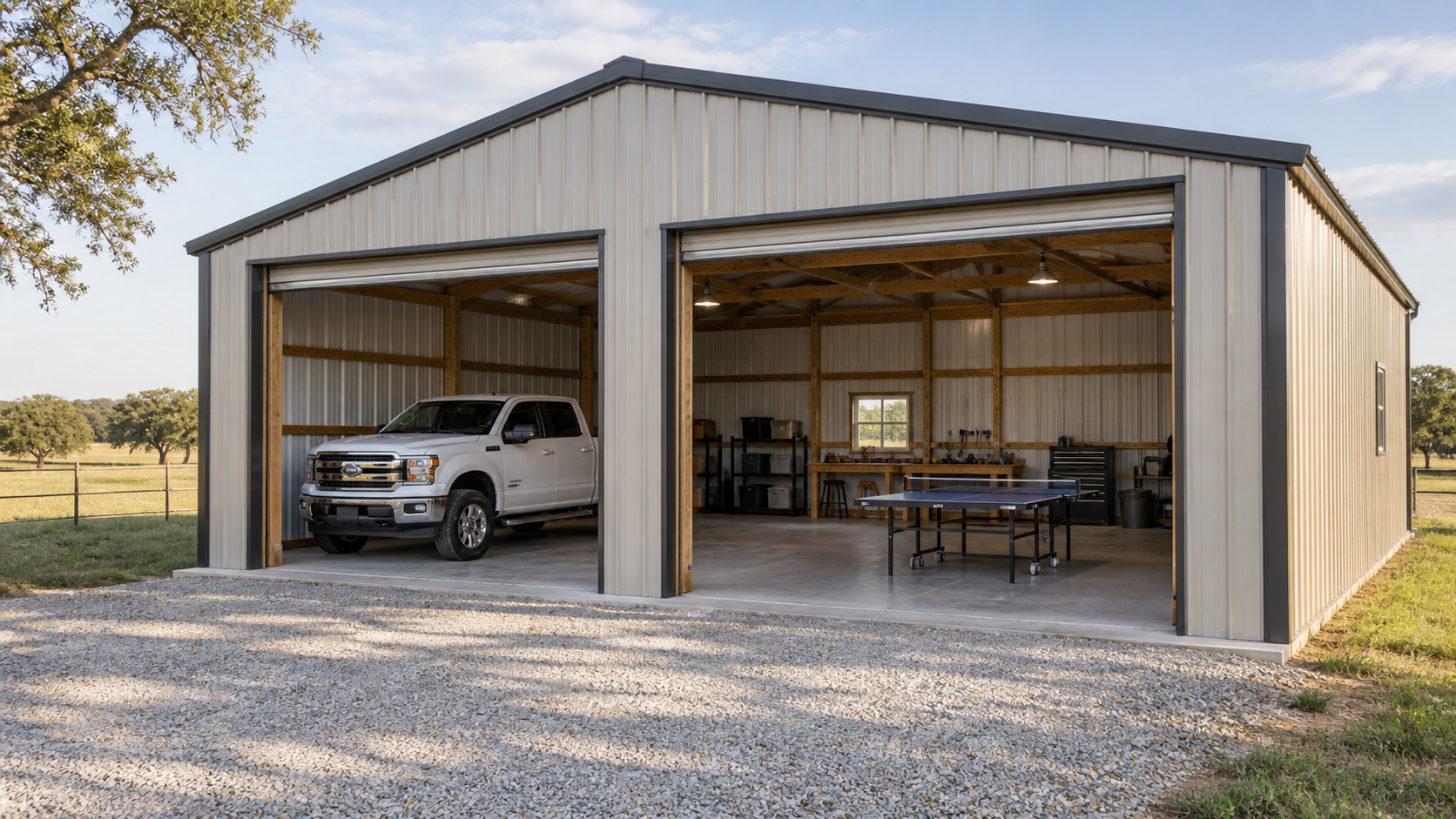 Multi purpose pole barn