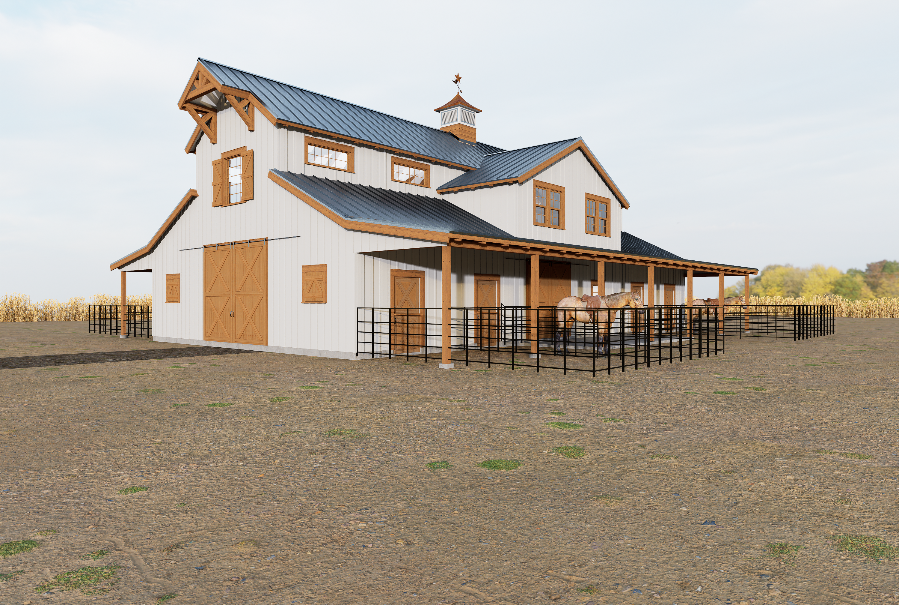 Horse barn builders in Texas