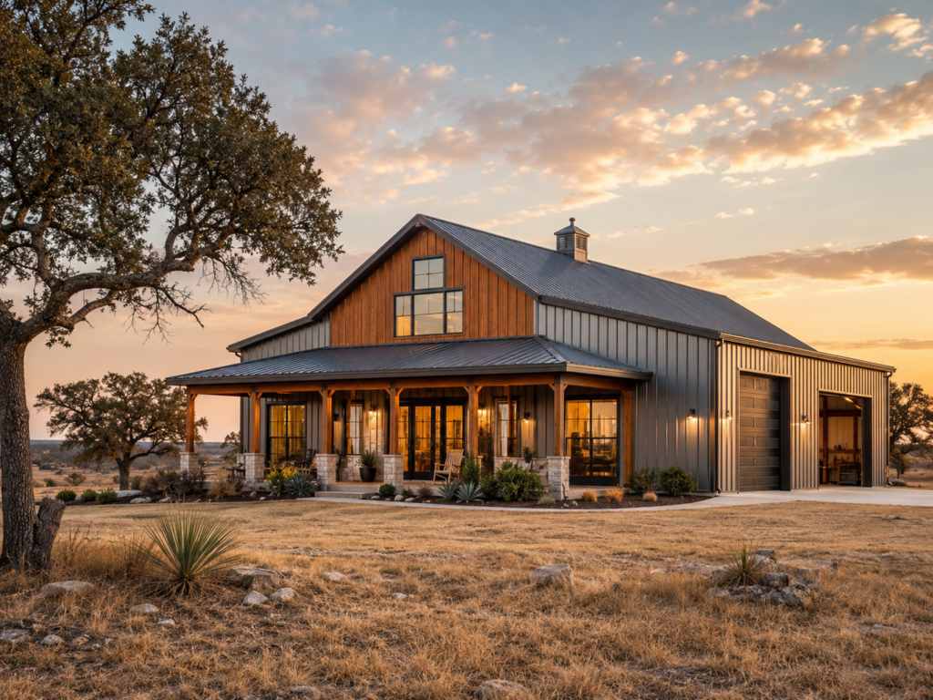 Custom barndominium