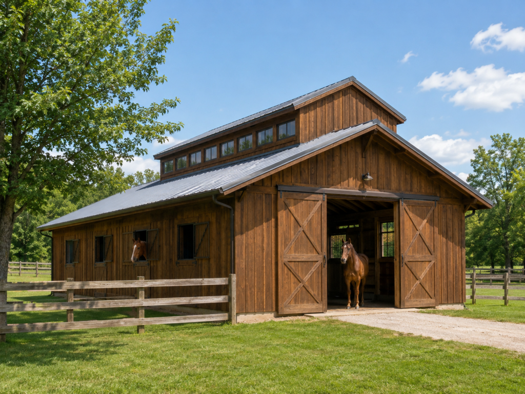 Monitor horse barn