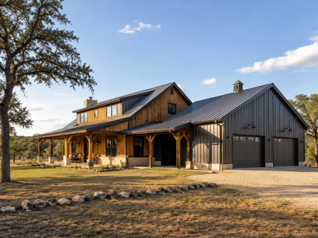 Custom barndominium in Kerrville